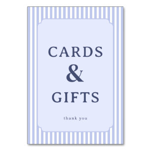 Élégant Panneau de Cartes et Cadeaux en Serif Lava
