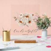 Élégant panneau de cartes et cadeaux floraux (Mariage)