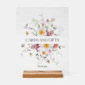 Élégant panneau de cartes et cadeaux floraux (Recto)