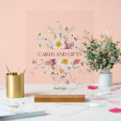 Élégant panneau de cartes et cadeaux floraux (Mariage)