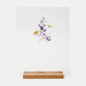 Élégant panneau de la barre de dessert fleurie (Recto)