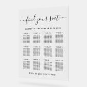 Élégant Panneau de Mariage pour 12 Tables Clair (Angle)