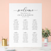 Élégant Panneau de Plan de Table en Acrylique pour (Mariage)