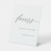 Élégant Panneau de Table de Cadeaux de Mariage Sim (Recto)