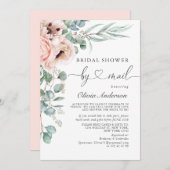 Elegant papaver Eucalyptus Vrijgezellenfeest per p Kaart (Voorkant / Achterkant)