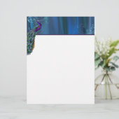 Élégant papier à lettres Peacock (Debout devant)