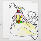 Élégant papier à scandale pour mariée (Devant / Derrière)