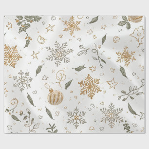 Élégant papier cadeau Noël lisse et sans couture o
