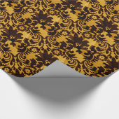 Élégant papier cadeau or et noir (Coin)