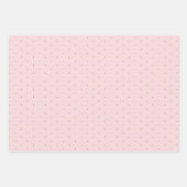 Élégant Papier cadeau Polka Blush Dot (Devant 3)