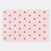 Élégant Papier cadeau Polka Blush Dot (Devant 2)