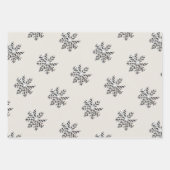 Élégant papier d'enveloppement de flocon de neige (Devant 2)