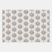 Élégant papier d'enveloppement de flocon de neige (Devant)