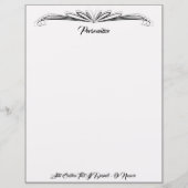 Élégant papier ornemental noir et gris (Devant)