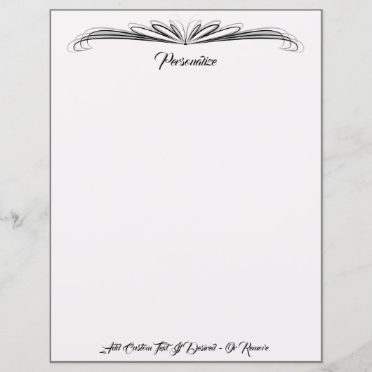 Élégant papier ornemental noir et gris (Devant)