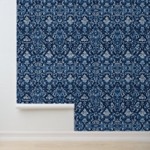 Élégant papier peint floral baroque personnalisé