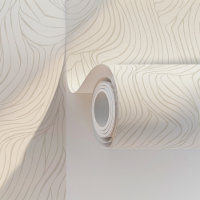 Élégant papier peint Waves Abstrait Peel & Stick