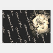 Élégant papier Rose à envelopper Ensemble plat de  (Devant 2)