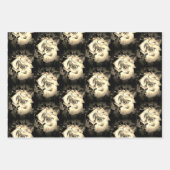 Élégant papier Rose à envelopper Ensemble plat de  (Devant)