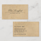 ELEGANT  PAPIER VISITEKAARTJE (Voorkant / Achterkant)