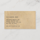 ELEGANT  PAPIER VISITEKAARTJE (Achterkant)