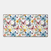 Elégant papillon aquarelle motif floral (Recto)