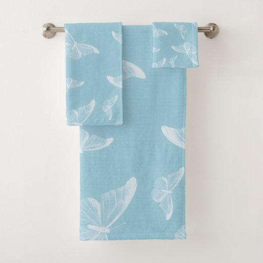 Élégant papillon blanc Motif | (En situation)