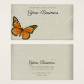 Elégant Papillon Horizontal Jewelry Carte d'affich (Devant & derrière)