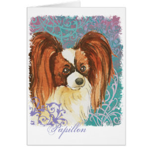 Elegant Papillon Kaart