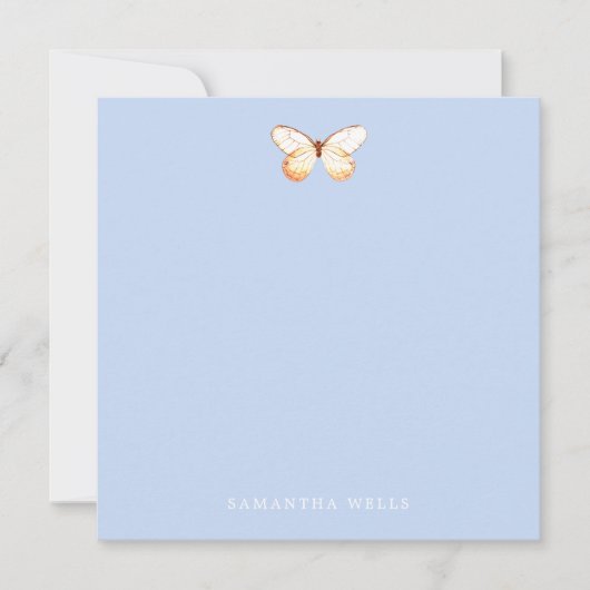 Élégant Papillon Merci personnalisé (Devant)