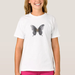 Elégant papillon métallique pour enfants T-shirt