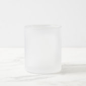 Elégant Papillon Outline Verre Dépoli Mug - 10 o (Centre)