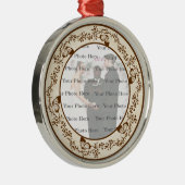 Élégant papillon rond ornement argenté (Droite)