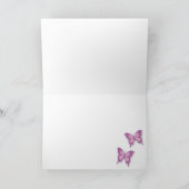 Elégant papillon violet merci baby shower (Intérieur)