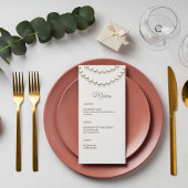 Elegant Parel Bruiloft Menu