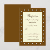 Elegant parels op Cream RSVP (Voorkant / Achterkant)