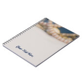 Elegant Parels & Sea Shells Beach Personalized Notitieboek (Linkerzijde)