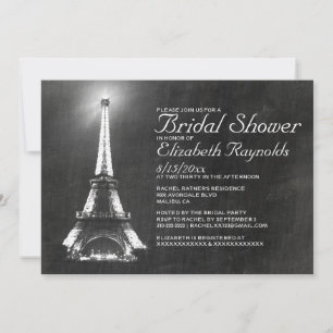 Elegant Paris Bridal Shower Invitations Kaart