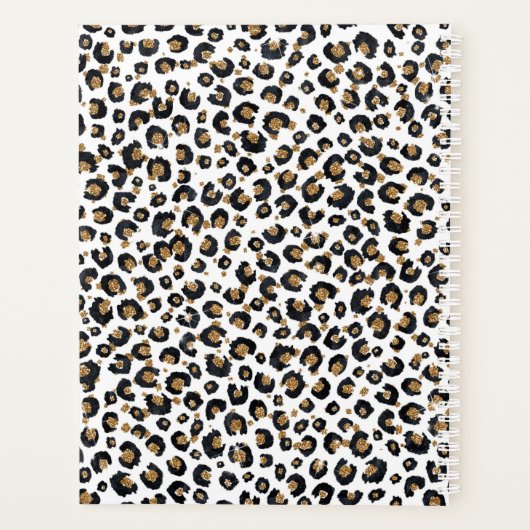 Élégant Parties scintillant d'or Motif Leopard (Dos)