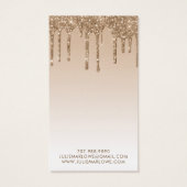 Elégant Parties scintillant en or  gouttes à oreil (Dos)