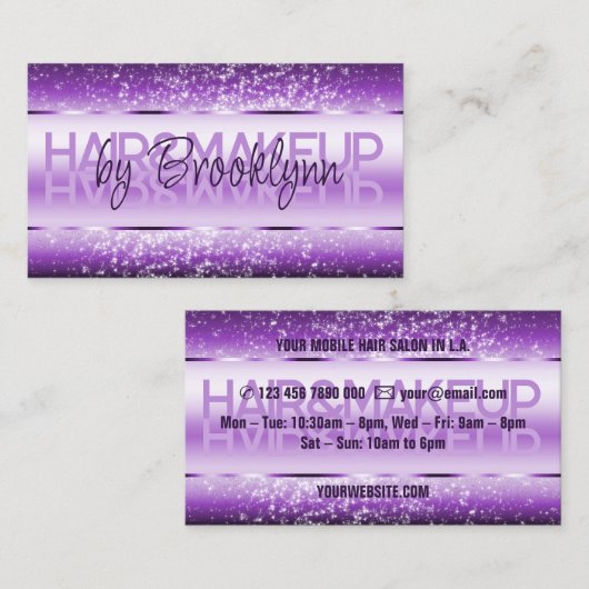 Élégant Parties scintillant Étiquettes de produit  (Devant / Derrière)