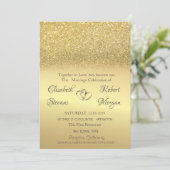 Elegant Parties scintillant or Bokeh Faire-part de (Debout devant)