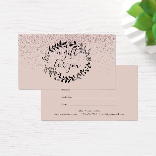 Élégant Parties scintillant rose Garland certifica (Bureau)