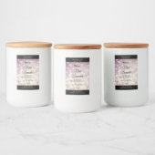 Élégant Parties scintillant violet Étiquettes d'em (Bouteilles)