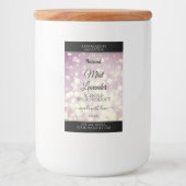 Élégant Parties scintillant violet Étiquettes d'em (Devant)