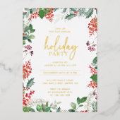 Elegant Party Folie Feestdagenkaart (Voorkant)