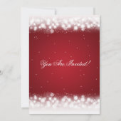 Elegant Party Magic Sparkle Red Kaart (Achterkant)