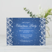 Elegant Party Sparkle Blue Kaart (Staand voorkant)