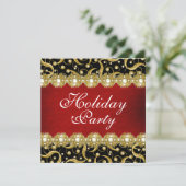 Elegant party "year end" functie kaart (Staand voorkant)