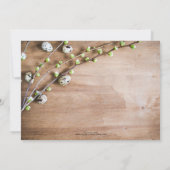 Elegant Pasen Brunch Rustic Spring Blossom Eggs Kaart (Achterkant)